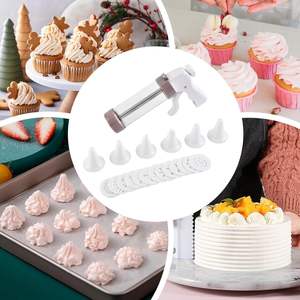 Presse à biscuits multifonctionnelle avec poignée confortable, outils de pâtisserie DIY, moule à découper, pistolet de pressage, ensemble de presse à biscuits manuelle - Product Image 4