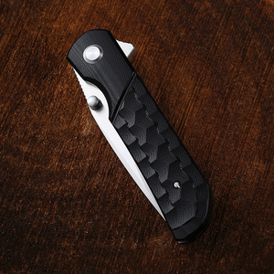 Bochen 8.5-inch <span class=keywords><strong>G10</strong></span> xử lý gấp dao khoảng trống D2 lưỡi thép màu đen cho sự sống còn cắm trại săn bắn phổ biến nhà máy trực tiếp - Product Image 4