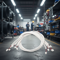 موصل JST XH أبيض بخطوة 2.54 مم مع عازل PVC أبيض 24AWG، سلك توصيل ثنائي الأطراف للإضاءة LED والمستشعرات والأجهزة الصغيرة