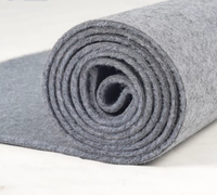 Tapis en polyester gris écologique, imperméable, antibactérien, antidérapant, épais et moelleux, hauteur de poils de 10 mm, pour usage commercial, domestique et hôtelier