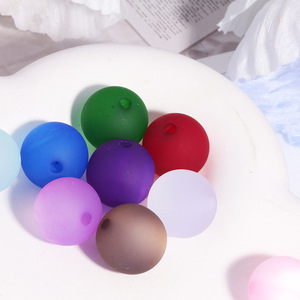 Hand Feel Frosted 12mm 16mm Acrylic/Resin Cat's Eye <strong>Beads</strong> DIY Beaded Pen Bracelet Mobile Phone Chain Keychain Chain Accessories - Product Image 4