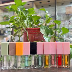 Cepillo grande para plantas, aceite de Plumper para labios transparente, sin logotipo, personalizado, aroma, brillo labial - Product Image 4