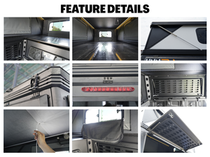 Huntoo - Nueva Camioneta Ligera y Moderna para 2-3 Personas, con Techo Rígido Impermeable, Tipo Pop-up, Expandible - Product Image 5