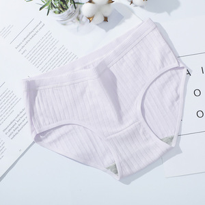 HD123 moda donna mutandine Multicolor biancheria intima striatura comoda slip per ragazze - Product Image 6