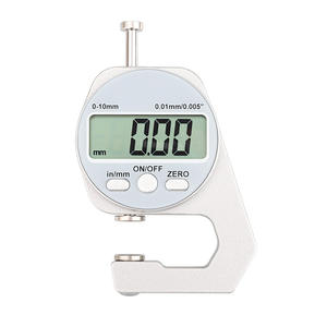 Jauge d'épaisseur à affichage numérique 0-10mm, coude plat, papier, poche d'épaisseur électronique, outil de mesure numérique, résolution 0.01mm - Product Image 1