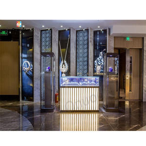 Luxury Customized LED Lights <b>Display</b> <b>Cabinets</b> Showcase Furniture for Jewelry Store Interior Design Custom Jewelry Shop Showcases - Product Image 1