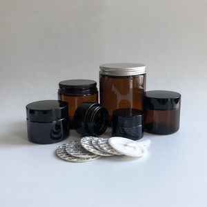 Envases Redondos de Vidrio para Lociones, Frascos Cosméticos con Revestimiento Interior para Crema, Polvo, Ungüento, <span class=keywords><strong>Exfoliante</strong></span> Corporal - Product Image 3