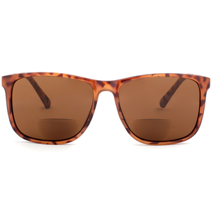 Biểu tượng tùy chỉnh TR90 Brown khung thiết kế phân cực hai tròng đọc kính mát để bán - Product Image 4