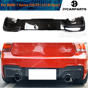 <b>Car</b> Rear Bumper Lip <b>Diffuser</b> Guard for BMW 1 Series F20 F21 M Sport M135i Bumper Only 2011 - 2015 Carbon Fiber / FRP - Product Image 1