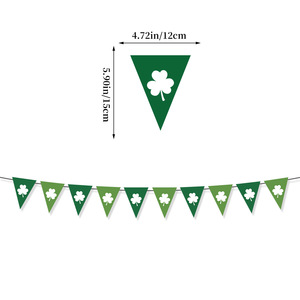 Décoration de la Saint-Patrick Ensemble de drapeaux de ballons Thème irlandais Lucky <span class=keywords><strong>Grass</strong></span> Cake Plugin Festival irlandais <span class=keywords><strong>HAPPY</strong></span> ST PATRICK'S DAY - Product Image 3