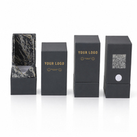 Boîte de luxe premium à couvercle rigide en deux parties avec logo personnalisé, emballage cartouche, boîte à tiroir 1ml avec mousse pour col de flacon