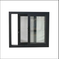 Fenêtres en aluminium à rupture thermique automatique Double vitrage Fenêtres coulissantes en aluminium en verre incassable