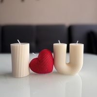 Ensemble de bougies parfumées pour la Saint-Valentin, bougies en cire de soja faites à la main en forme de cœur pour la fête de Thanksgiving, la demande en mariage, la décoration, le cadeau