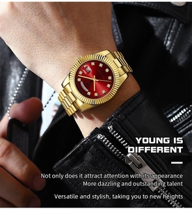Montre à quartz pour homme NIBOSI 2627, luxe, affaire, acier inoxydable, aiguilles lumineuses, étanche, date, calendrier, montre-bracelet pour homme, Reloj - Product Image 4