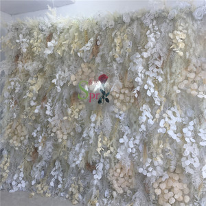 SPR Bouquet da sposa a parete di fiori artificiali in seta ortensia per matrimonio decorazione glicine decorativo finto - Product Image 5