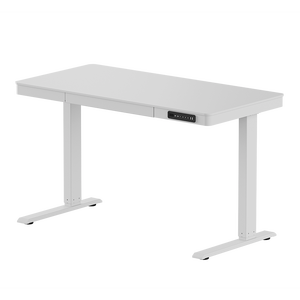 Escritorio de Oficina Minimalista con Elevación Eléctrica de Madera Maciza, Vidrio <span class=keywords><strong>Templado</strong></span>, Ergonómico, Duradero, con Funciones Automáticas de Acero, Escritorio Inteligente para <span class=keywords><strong>Estudio</strong></span> - Product Image 1