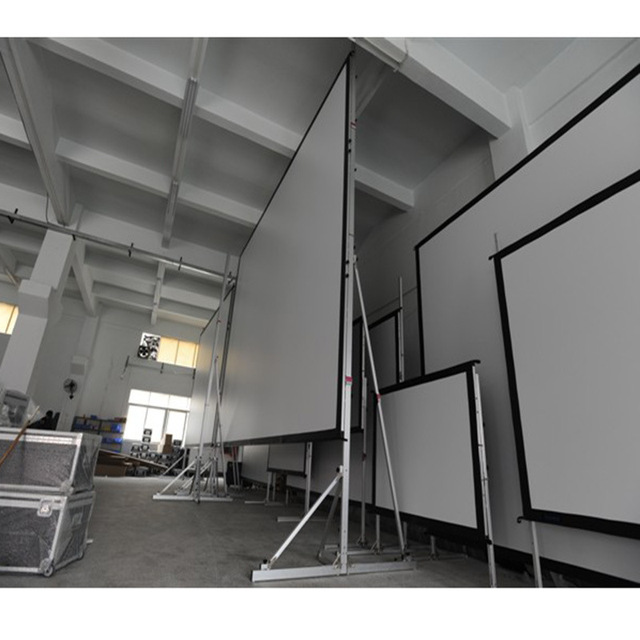 PVC Fast Fold Projection Screen 300 Inch 16:9 Portable Outdoor Home Theater Front Outdoor Projector Screen with 3-Year Warranty