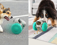Robot distributeur de nourriture interactif animal de compagnie lent traiter jouet chiens nourriture Puzzle mangeoire jouets