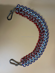 Cinturones de Lata de Refresco con Diseño de la Copa Mundial de Fútbol <span class=keywords><strong>2026</strong></span>, Color Plateado, Estilo Ecológico y Chic, Cinturones de Cadena Hechos a Mano con Lengüeta de Lata de Refresco - Product Image 5