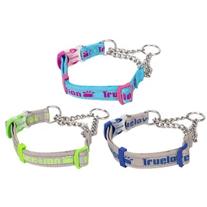 Accessori per cani in pelle personalizzati collare per cani produttore di marca di lusso collare in pelle resistente per Pet Airtag fibbia in metallo