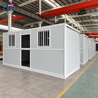 Maison conteneur préfabriquée pliable 20ft 40ft, maison modulaire extensible de luxe, structure en acier portable et mobile, prix usine