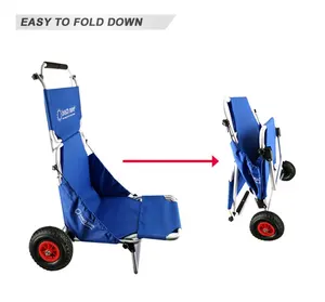 Sıcak satış alüminyum plaj katlanır balıkçılık sandalye katlanır plaj sepeti bagaj tutucu ile - Product Image 2