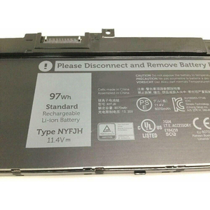 Nouvelle batterie d'ordinateur portable d'origine NYFJH 11.4V 97Wh pour ordinateur portable <span class=keywords><strong>Dell</strong></span> <span class=keywords><strong>Precision</strong></span> 7530 7730 <span class=keywords><strong>7540</strong></span> 7740 P34E P74F 0WMRC GW0K9 - Product Image 4