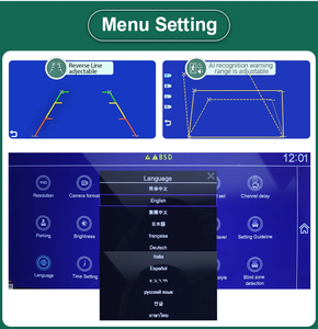 PZ 1080P AHD IR กล้องถอยหลัง10.36นิ้ว<span class=keywords><strong>4</strong></span>ช่องระบบตรวจจับจุดบอดอัจฉริยะสัญญาณเตือนกันขโมยสำหรับรถบรรทุก DVR จอภาพ<span class=keywords><strong>4</strong></span> - Product Image 5