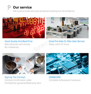 <span class=keywords><strong>Horloge</strong></span> <span class=keywords><strong>murale</strong></span> numérique géante sur mesure de différentes tailles avec GPS, calendrier et température - Product Image 5