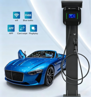 Station de recharge pour voiture 22 kW 32 A, courant réglable, chargeur EV Type 2, station de recharge EV avec application WiFi, IP65, garantie de 2 ans