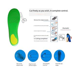Sol dalam sepatu bahan EVA untuk kaki datar, penopang lengkungan kaki datar dan fungsi Orthotic - Product Image 3