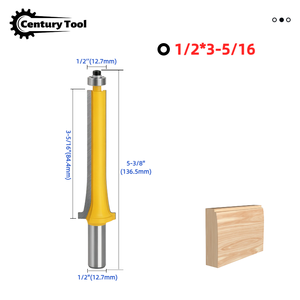 Fraise à rainurer pour portes et fenêtres, queue de 1/2 pouce, en alliage de tungstène-cobalt, pour le travail du <span class=keywords><strong>bois</strong></span> - Product Image 5