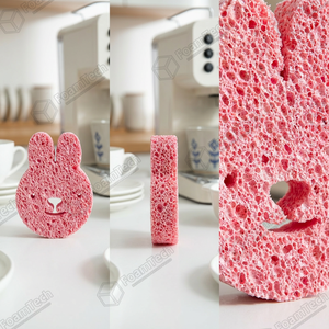 Esponja de Pulpa de Madera Personalizable, Soporte OEM y ODM, Muestra Gratuita, Herramienta Ecológica para Limpiar Platos de Cocina - Product Image 2