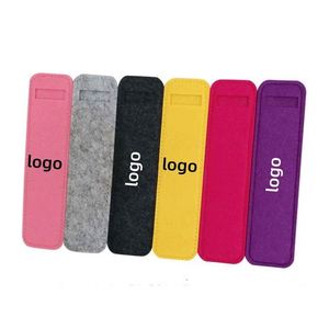 Étui en feutre plat personnalisé avec logo, porte-stylos, trousse à crayons, sac à stylos, fournitures scolaires et de bureau - Product Image 1