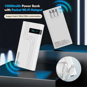 10000mAh 4 gam ngân hàng điện wifi hộp Router xây dựng trong cáp Powerbank với Wifi <span class=keywords><strong>modem</strong></span> - Product Image 4