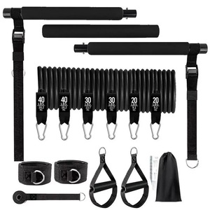 Juego de Bandas de Resistencia para Pilates, Barra Ajustable de 180 Libras, Equipo de Entrenamiento de Yoga y Fitness para el Hogar, Material TPE, Embalaje en Bolsa OPP - Product Image 5