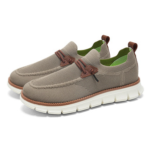 Zapatos para Caminar Blancos para Todas las Temporadas, con Parte Superior de Piel Vacuna, Cierre de Cordones, Punta Redonda, Transpirables, Antideslizantes, Entresuela de PU y Suela de Goma, Venta al Por Mayor - Product Image 4