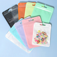 Lot de 100 sacs auto-scellants nacrés Yin Yang avec fenêtre transparente, pochettes à bijoux refermables pour petites entreprises