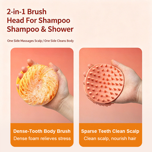 LEDUN Dual-Sided Silicone Body Scrubber Silicone Loofah for Shower <b>Exfoliating</b> Body Brush for All Skin <b>Scalp</b> Massager Lather - Product Image 4