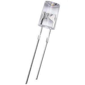بسعر المصنع لمبة Jstronic مصباح LED ثنائي الاضاءة مجوفة 5 مم شفافة واضحة بالماء بألوان كاملة