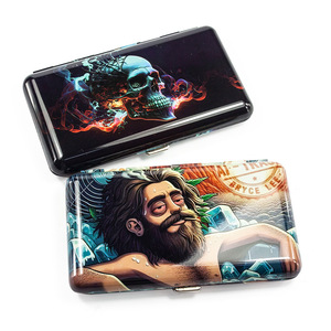 New vuông kim loại thuốc lá trường hợp hộp lưu trữ tùy chỉnh hình nón Ống trường hợp - Product Image 4