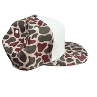 Gorra Snapback de camuflaje en blanco retro OEM, sombreros de camionero de ala plana para hombre de 5 paneles, gorras personalizadas de camuflaje de la vieja escuela, Injea Vina