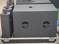 Système de haut-parleurs colonne actifs à ligne directe CVR PRO AUDIO T-504&T-18SP avec woofer néodyme de 18 pouces, étanche et portable, Bluetooth