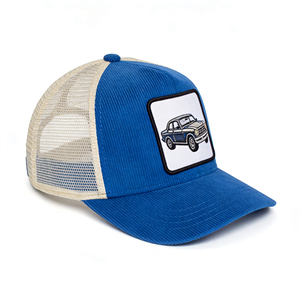 Gorra de Béisbol de 5 Paneles Estilo Deportivo Vintage con Parche de Logotipo, Gorras de Pana con Hebilla Metálica Ajustable, Unisex, para Todas las Temporadas - Product Image 2