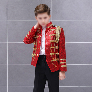 Costume de prince de cour pour garçons, style <span class=keywords><strong>palais</strong></span> européen, avec paillettes et franges, pour Halloween, fête, scène, performance - Product Image 4