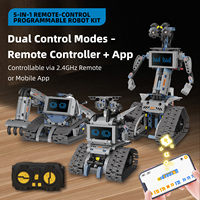 Robot Interstellar a Control Remoto, Juguete de Bloques de Construcción STEM, Modelo de Bloques de Construcción 5 en 1, Juego de Juguetes de Plástico, Personalización Creativa