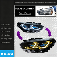 Pour Série 1 F20 2015-2019, modification des phares laser M4 avec LED bicolores Golden Eyes 6000K 6000 Lumens 12V