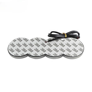 Éclairage automatique 12v blanc rouge bule couleur meilleure vente nouvelle lumière LOGO de marque d'emblème de voiture 5D LED pour une utilisation <span class=keywords><strong>Audi</strong></span> - Product Image 1