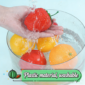 YIWUPOWER - Accesorios de Enseñanza para Niños, Frutas, Berenjenas, Patatas, Zanahorias, Modelos de Vegetales Simulados, Vegetales de Plástico - Product Image 2
