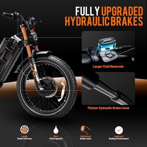 Nouveau design, vélo de montagne électrique haute performance 60v 5000W, puissant, pour adultes, vélo électrique tout-terrain - Product Image 5